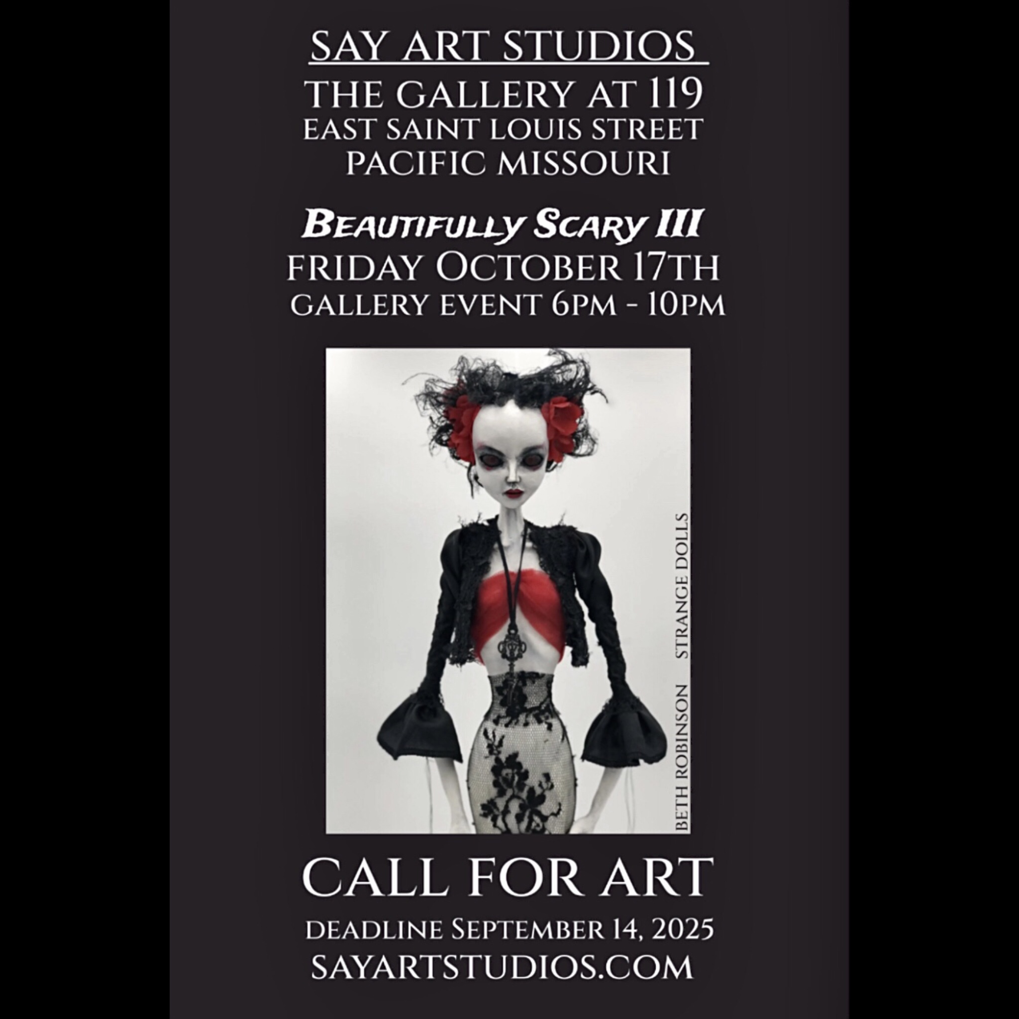Beautifully Scary 3 Call For Art Flyer
