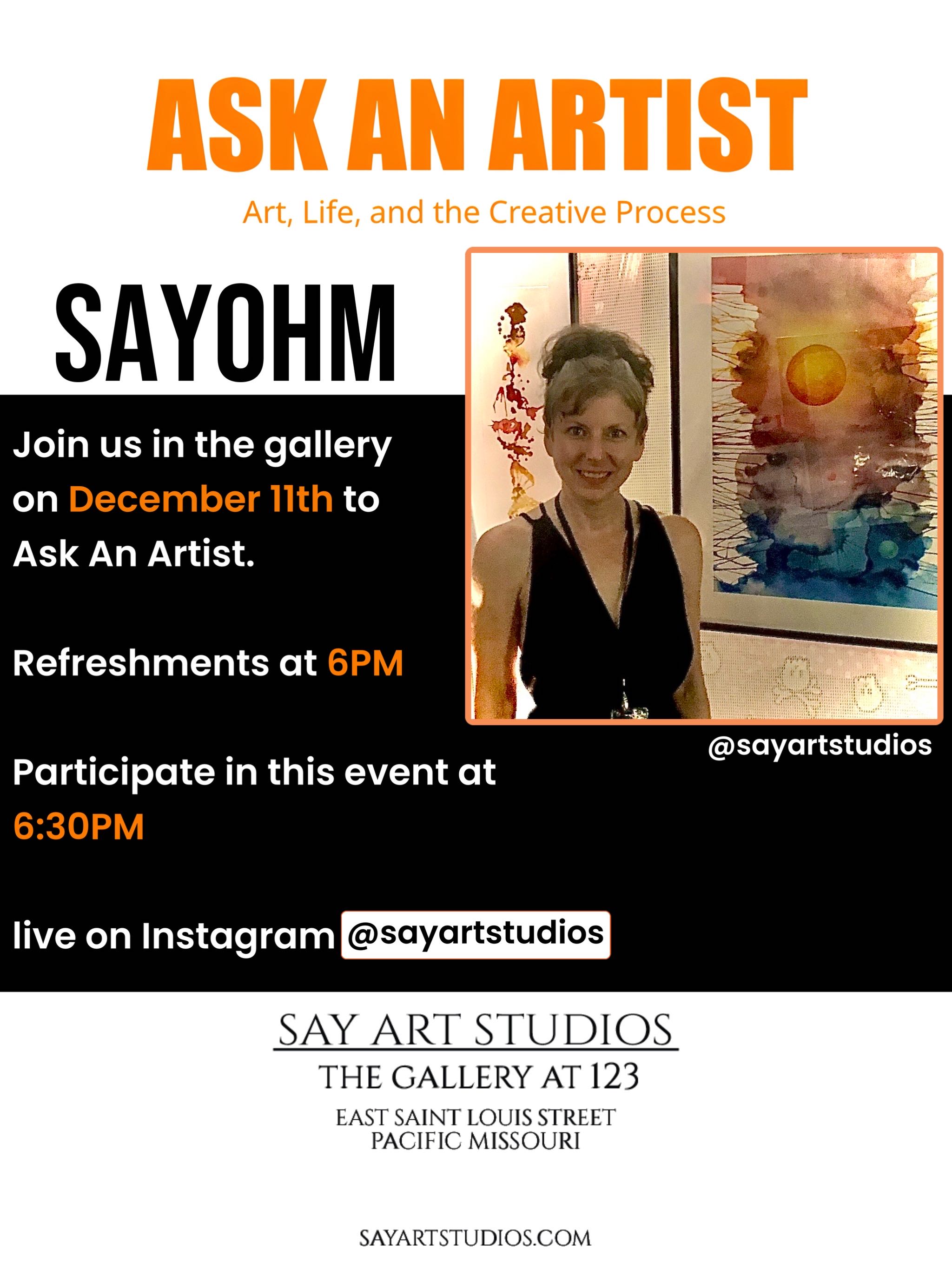 Ask An Artist - Sayohm