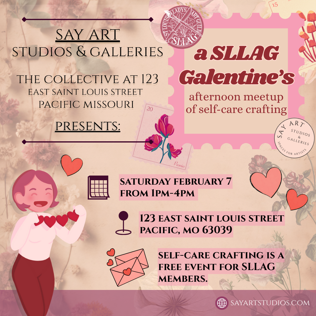 A SLLAG Galentine's afternoon meeting of selfcare crafting.
