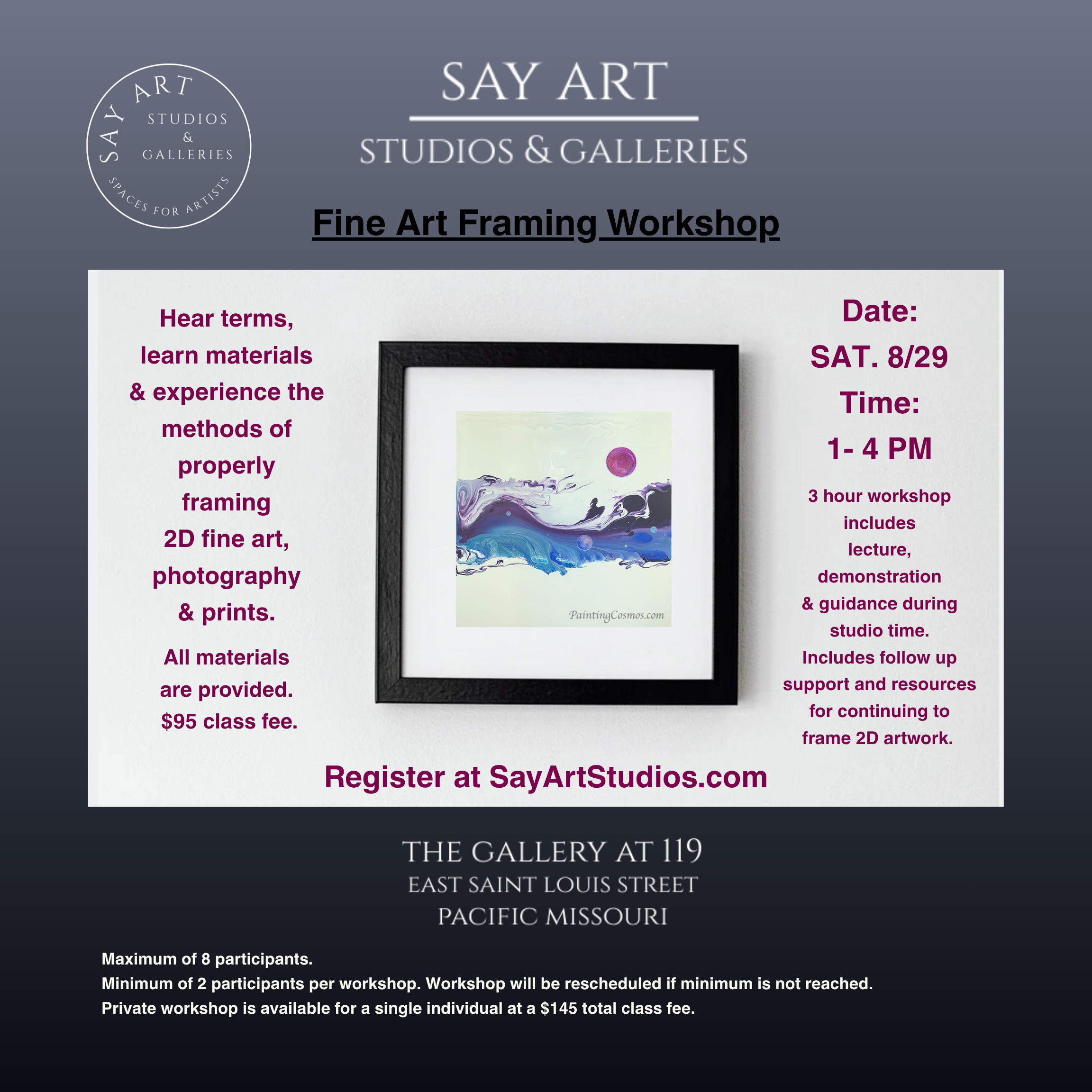 Framing classes forming now!